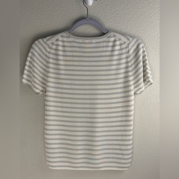 Madewell Women's Micro-Rib Sweater Tee in Monument M - Picture 3 of 8